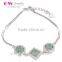 Austrian Crystal Bracelet Water Drop Bracelets For Women Sliver Plated Bracelet Party Jewelry Design