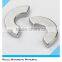 Custom promotional permanent strong ndfeb neodymium c shaped magnet