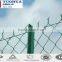 Galvanised or Black Vinyl Coated House Gate Grill Designs Chain Link Fence Factory