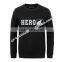 Men's Printed Round Neck Fleece Sweater
