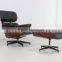 Foshan furniture wholesale lounge chair with footrest Pu modern design leather recliner chair