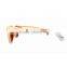 High Quality Wholesale White Zebra Wood Brown Lenses Sunglasses