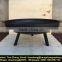 fire bowl and fire pit in metal rusted finish