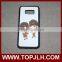 Blank coated 2D silicone cover for Samsung S8 edge