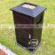 Outdoor Furniture cast aluminum bin garbage storage park or hotel dust can