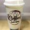 Hot and cold Plastic travel coffee cup with lid and silicone band