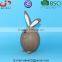 BSCI Audit Factory EASTER decorative lovely bunny, brown Ceramic rabbit