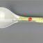 Melamine flower printing big plastic soup spoon serving spoon