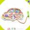 Wholesale butterfly baby wooden educational maze toy colorful kids wooden maze toy W11H001