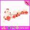 2016 hot sale baby wooden chicken toy, top fashion kids wooden chicken toy W05B153