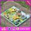 2016 new design educational 3d puzzle toy wooden animal shapes for kindergarten W14D021
