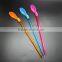 china hot selling large 2 in 1 plastic spoon drinking straws Mixing Spoon Stirrer