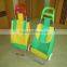 colorful fashion nylon foldable trolley shopping bag with wheels