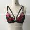Embroidery Rose Mature Ladies Sexy Underwear Lingerie Sexy Mature Woman Lingerie Girls Wearing Lace Lingeries Sheer Bra