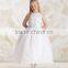 cute white beaded baby gown halter girls birthday dresses