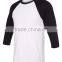 100% cotton two color long sleeve t-shirt
