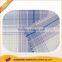 factory price cotton yarn dyed square shape print fabric