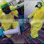 Juqian 2016 sulfuric acid alkali mercury one piece plastic chemical Safety protective clothing