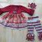 Hot Sale Long Sleeve Elephants Pattern Children's Casual Dress QL-44