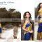 Heavenly Blue & Golden Color Combination Royal Drapes Cotton Blends Designer Sarees