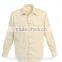 Thick solid fabric double pocket mens casual shirts