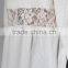 Fashion Women Knit Top Sweater With Lace Trim Pullover