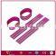 highly reflective safety slap wrap hook and loop armband with two straps under CE EN 13356