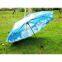 Heat Transfer Printing Blue Sky with Clouds Three Folded Umbrella