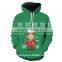 Chrismtas chicken snow unisex 3D red sweatshirts/blue na green plus size 3d hoodies/ fashioable 3d Christmas hoodies jacket