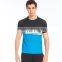 BSCI Men's UPF Sublimation Printing t shirt cooler fabric 88% Polyester 12% Spandex Wholesale t shirts