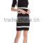 Fashionable pencil skirt Europe and Europe pure color splicing short-sleeved dress with buttock skirt PS03