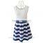 summer women clothes balloon style sexy dresses woman ball gown cotton fashion stripe party dress SD71