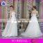 CE1487 Cheap Real Sample Simply Strapless Lace Beaded Top Bohemian Wedding Dress