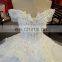 LS00383 Off-shoulder Dress Luxury Applique Lace up Long Train Women Elegant Wedding Dress