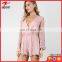 SP1675 europea women fashion long sleeve deep v sexy jumpsuit wholesale lady playsuits