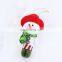 cute snow Santa Claus doll hanging ornaments festivial Christmas decoration
