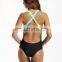 women strappy backless bikini one piece girl sexy swimwear