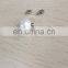 without hole round pearl ABS pearl button with nail for garment accessories