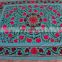 Uzbek Bed Sheet Indian Cotton Embroidery Bed cover suzani Bedspread Pillow Cover