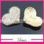 fashion heart Metal rhinestone shoe decoration footwear decoration Shoe Accessories Shoes Buckle