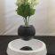 new round base magnetic floating levitate bottom air bonsai flower pot planter