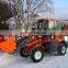 1.5 Ton Construction Equipment Agriculture Huydraulic Steering Wheel Loader With Container