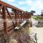 Outdoor Decorative Rusty Corten Steel Structure Small Bridge For Sale