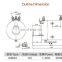 Carbon Brush 12V dc winch motor 1400W in electric car