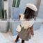 Children's clothing ins2020 autumn girl houndstooth long-sleeved skirt + vest girl baby dress