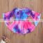 2021 INS New Toddler Kids Baby Girl Flare Long Sleeve Tie-dyed A-line Princess Girls Tie Dye Dress Clothes