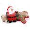 HOT HQPT-006 factory wholesale stuffed squeaky chew cute pet dog short plush pig toys