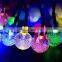 20 led Color Changing solar christmas decorative led lights outdoor solar bubble string lights for Garden