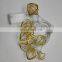 10 LED  Fairy Lights Heart Gold Metal String Lights Battery Operated For Christmas Home Party Decoration