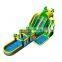 Giant Inflatable Tropical Jungle Water Slide Kids Adults Commercial Jungle Water Slides With Pool